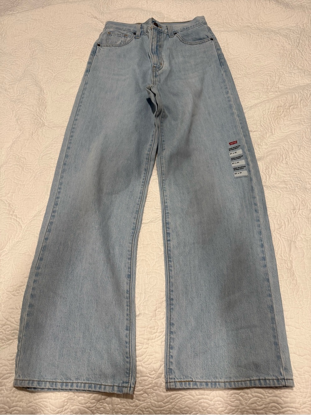 Levi's Light Wash High Waisted Straight Women's Jeans